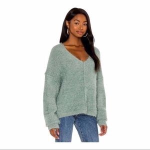 NWT Free People Icing V Pullover in Spring Dust